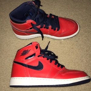 Boys Nike Air Jordan - Red & Black